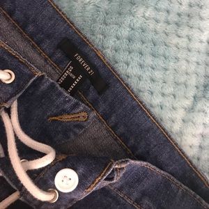 Mini jean skirt